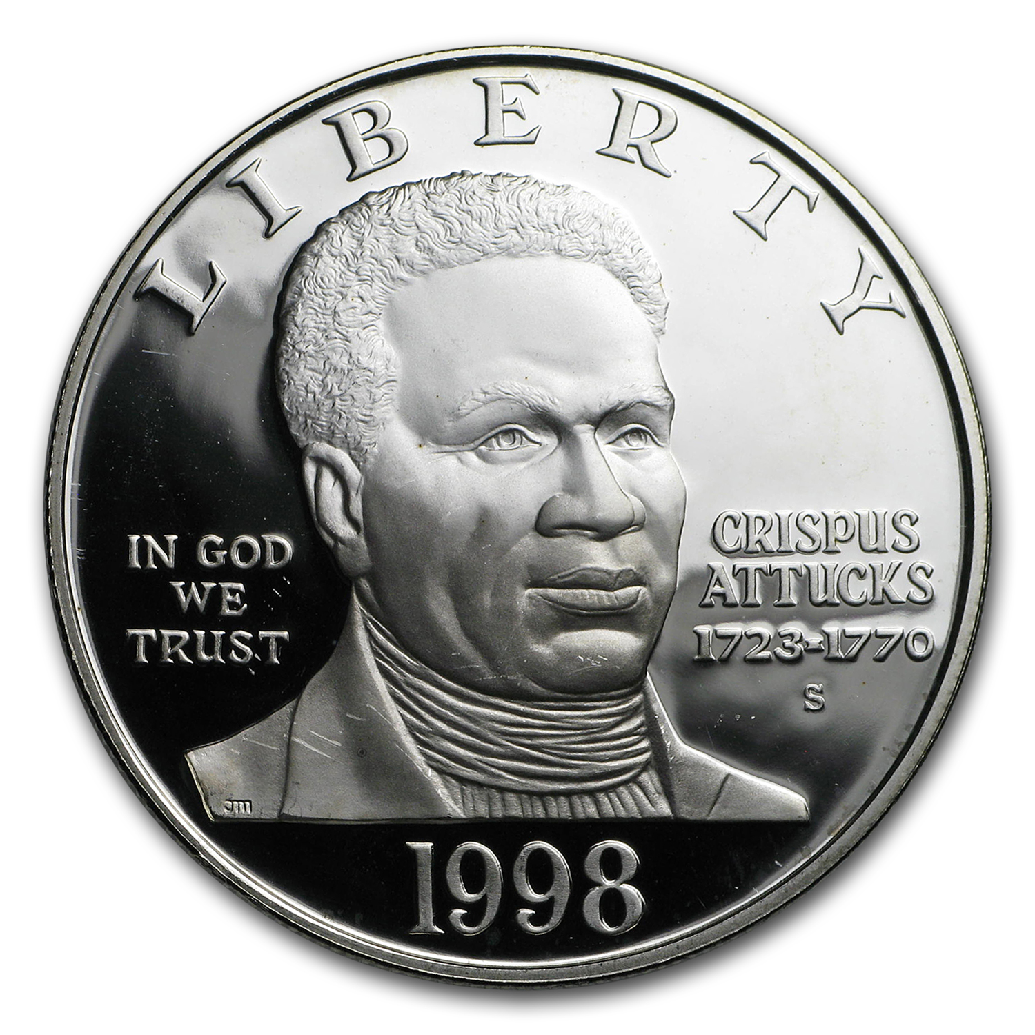 Buy 1998-S Black Patriots $1 Silver Commem Proof (Capsule Only)