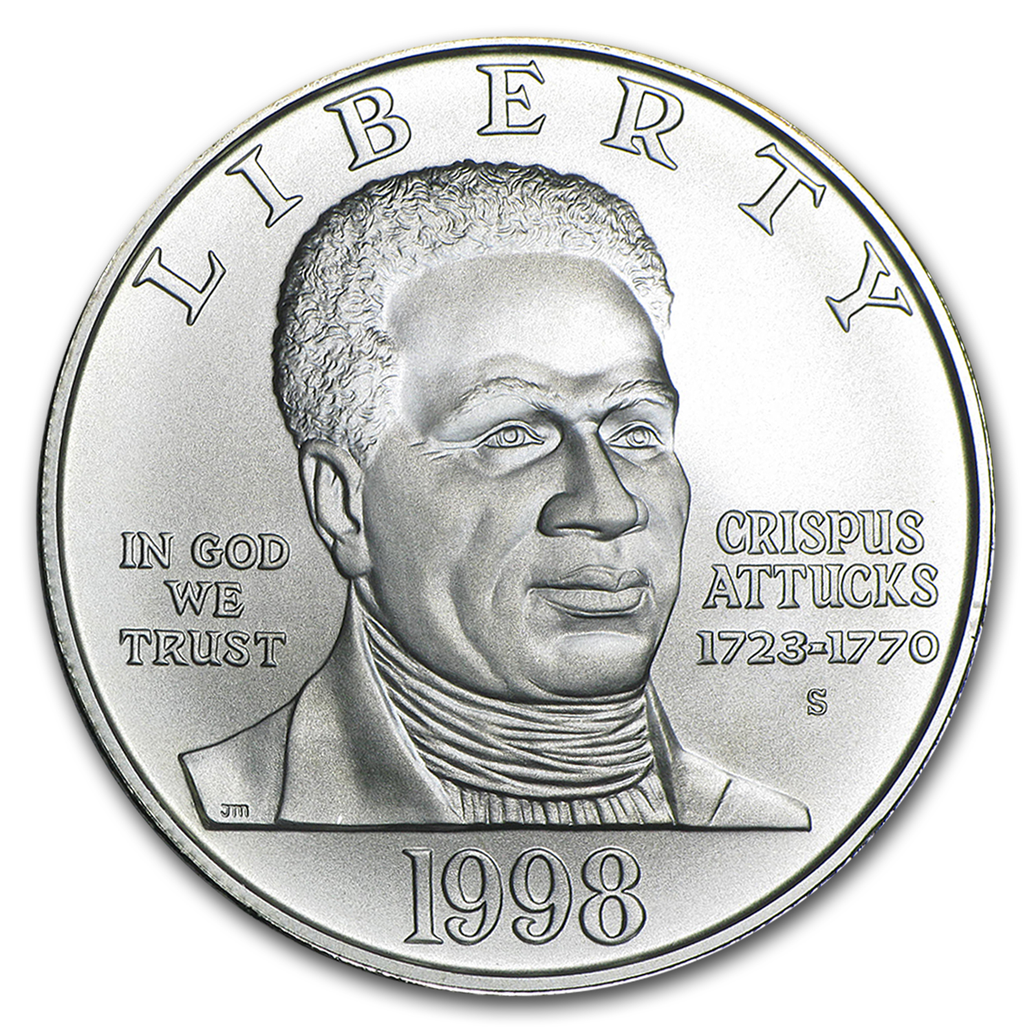 Buy 1998-S Black Patriots $1 Silver Commem BU (Capsule only)