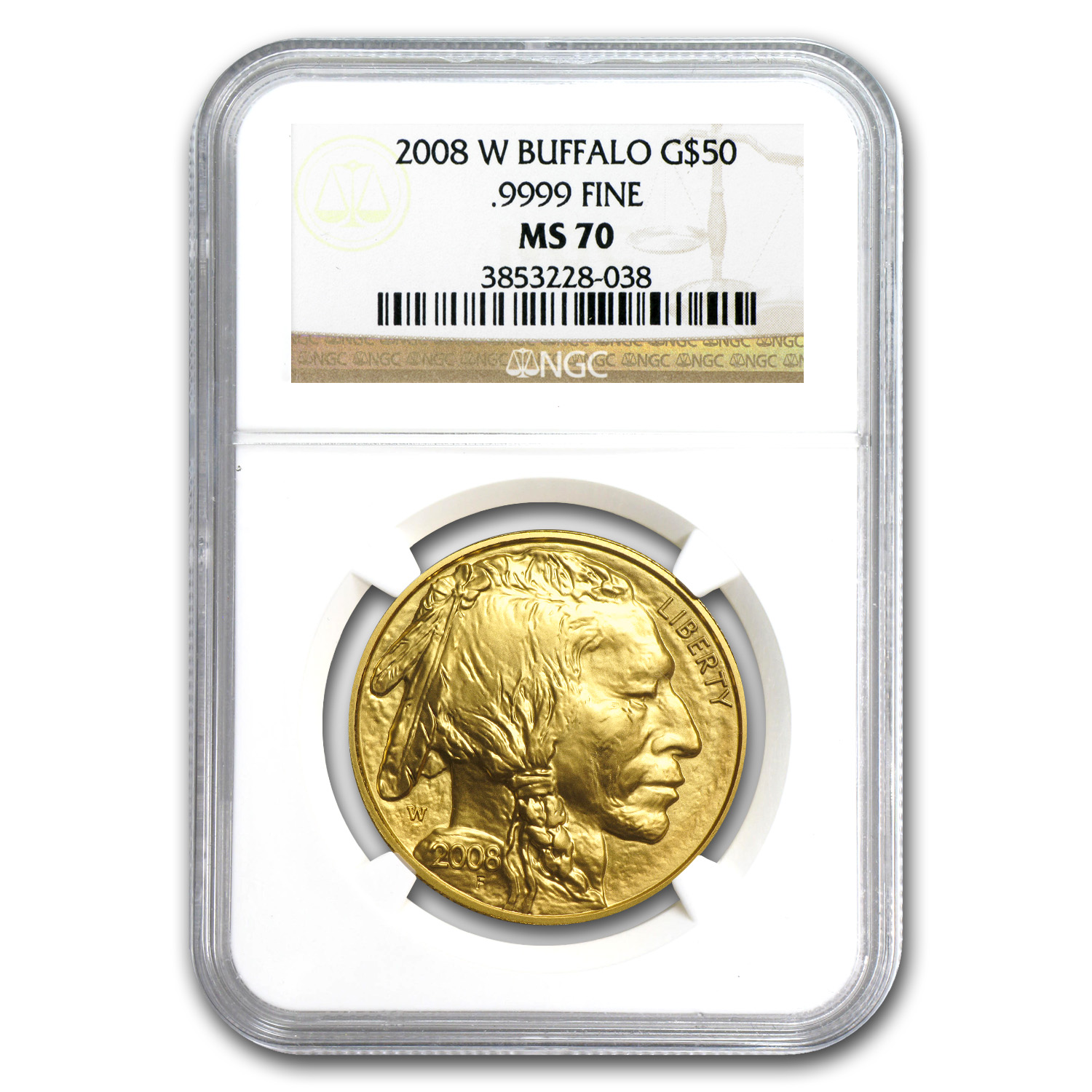 Buy 2008-W 1 oz Gold Buffalo MS-70 NGC