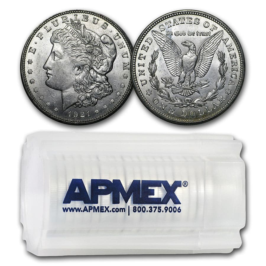 Buy 1921-D Morgan Dollar BU (20 Count Roll)