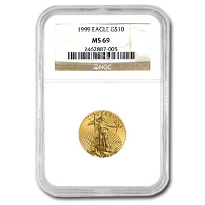 Buy 1999 1/4 oz American Gold Eagle MS-69 NGC