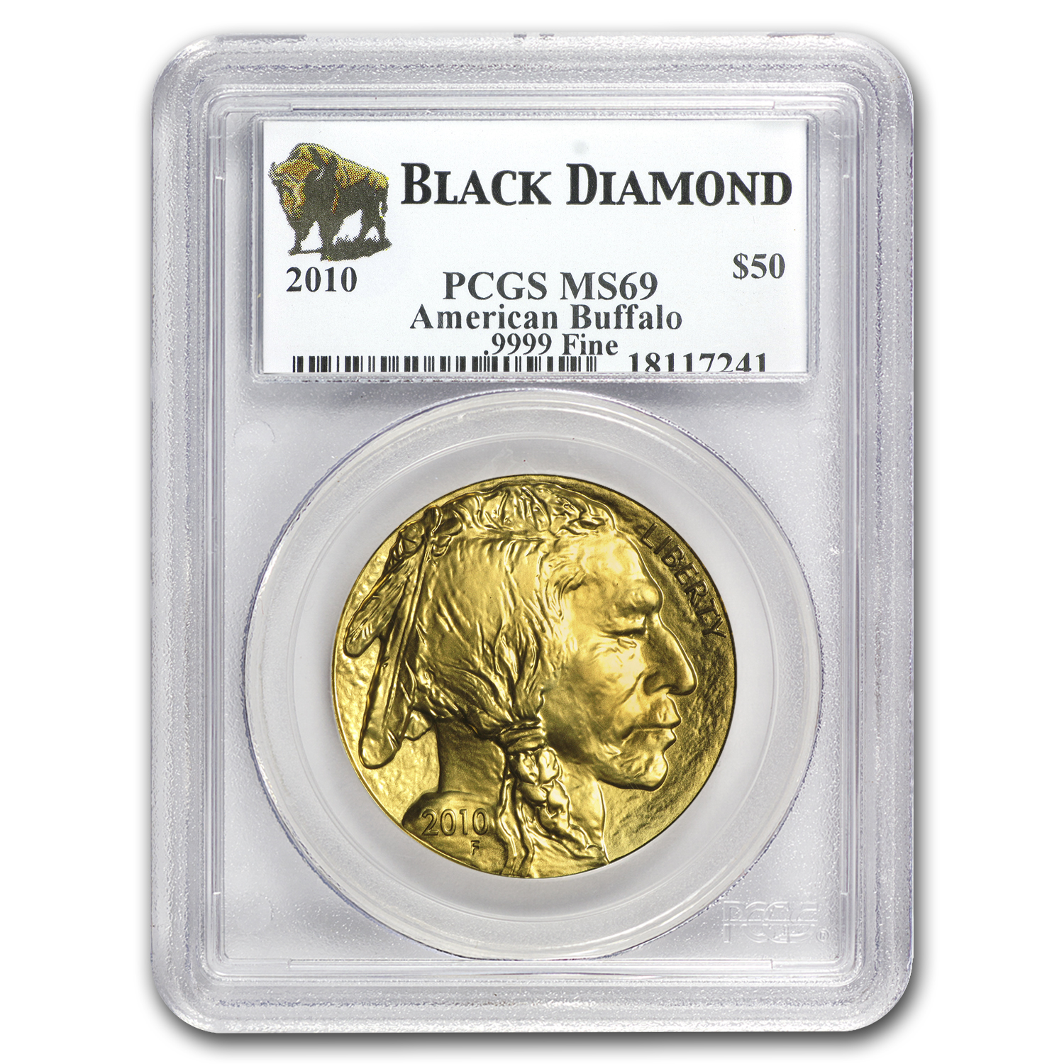 Buy 2010 1 oz Gold Buffalo MS-69 PCGS (Black Diamond)
