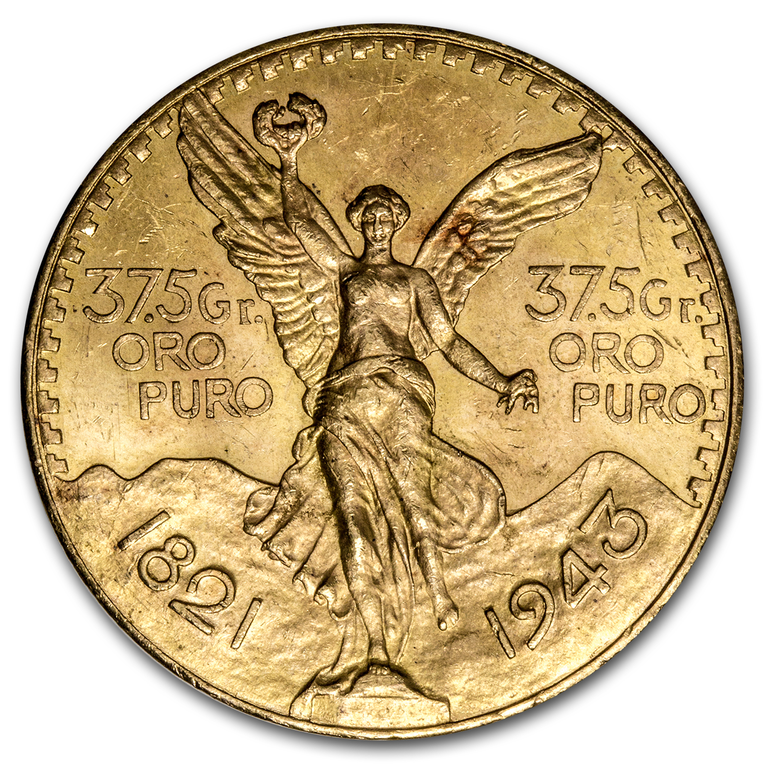Buy 1943 Mexico Gold 50 Pesos BU
