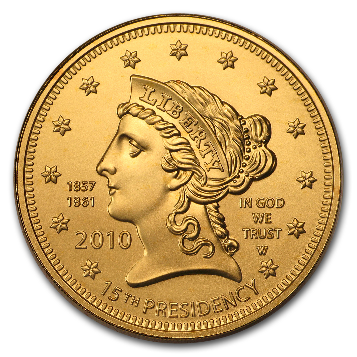 Buy 2010-W 1/2 oz Gold Buchanan's Liberty BU (w/Box & COA)