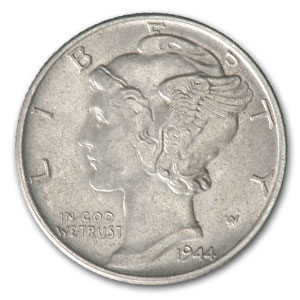 Buy 1944 Mercury Dime AU