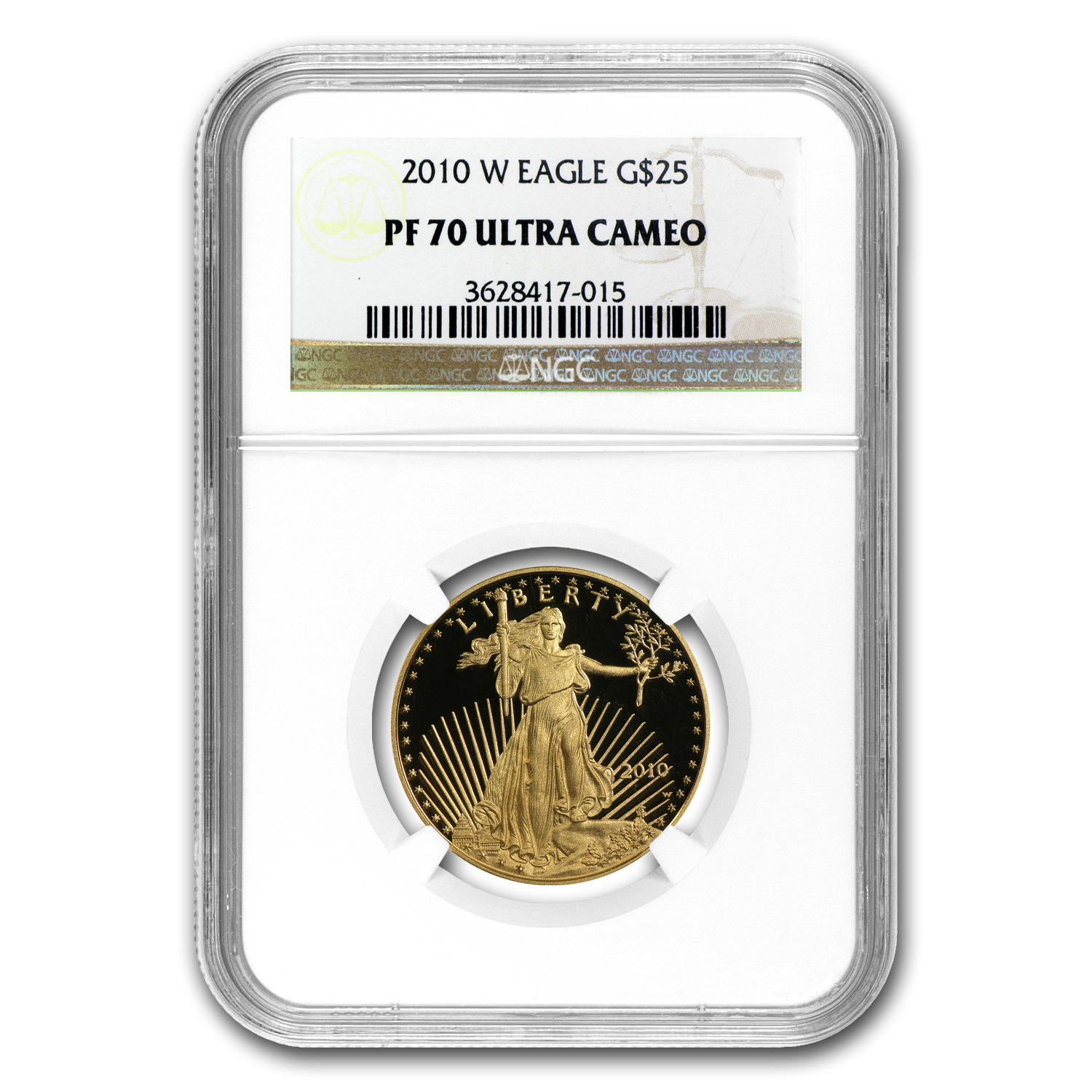 Buy 2010-W 1/2 oz Proof American Gold Eagle PF-70 UCAM NGC