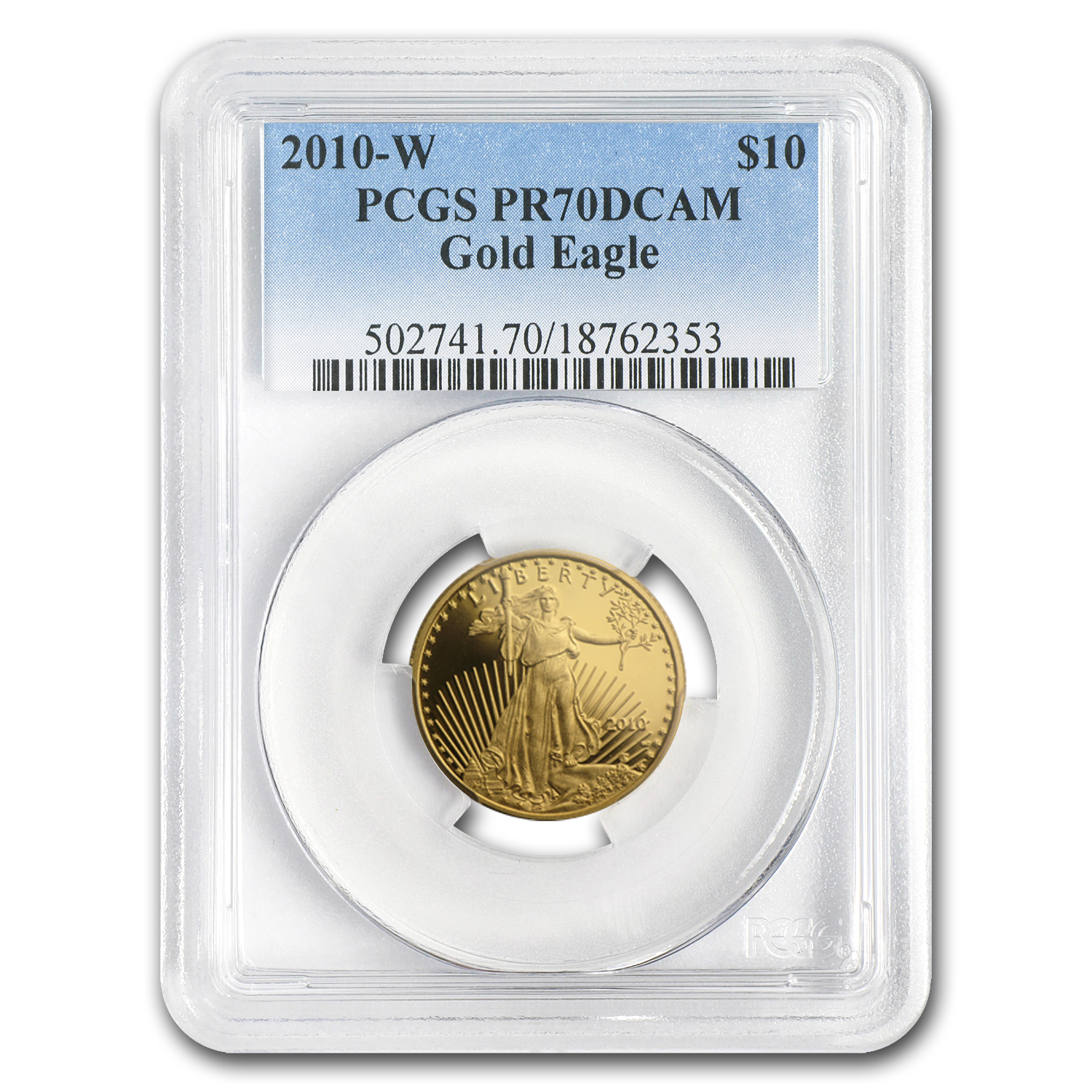 Buy 2010-W 1/4 oz Proof American Gold Eagle PR-70 DCAM PCGS