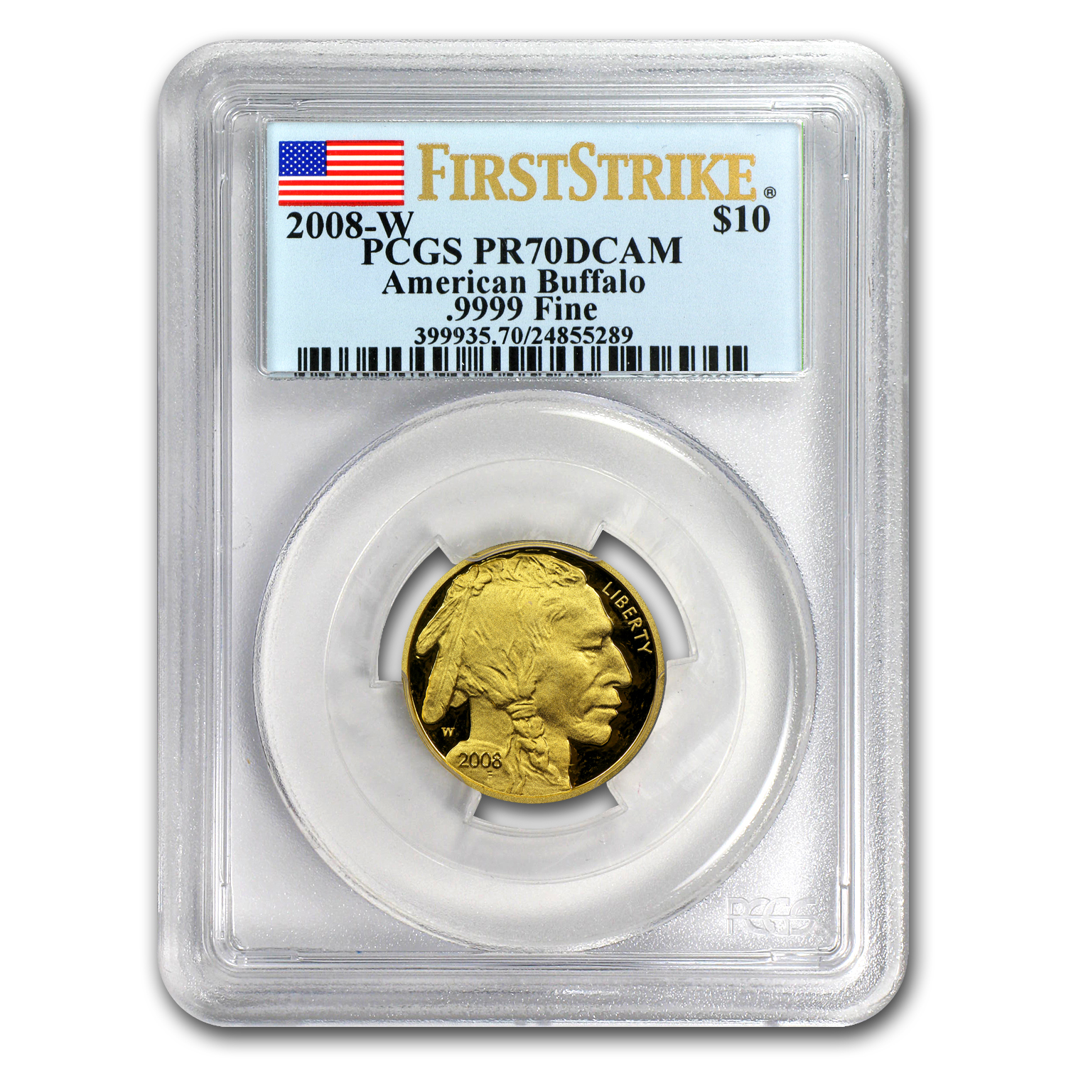 Buy 2008-W 1/4 oz Proof Gold Buffalo PR-70 PCGS (FS)
