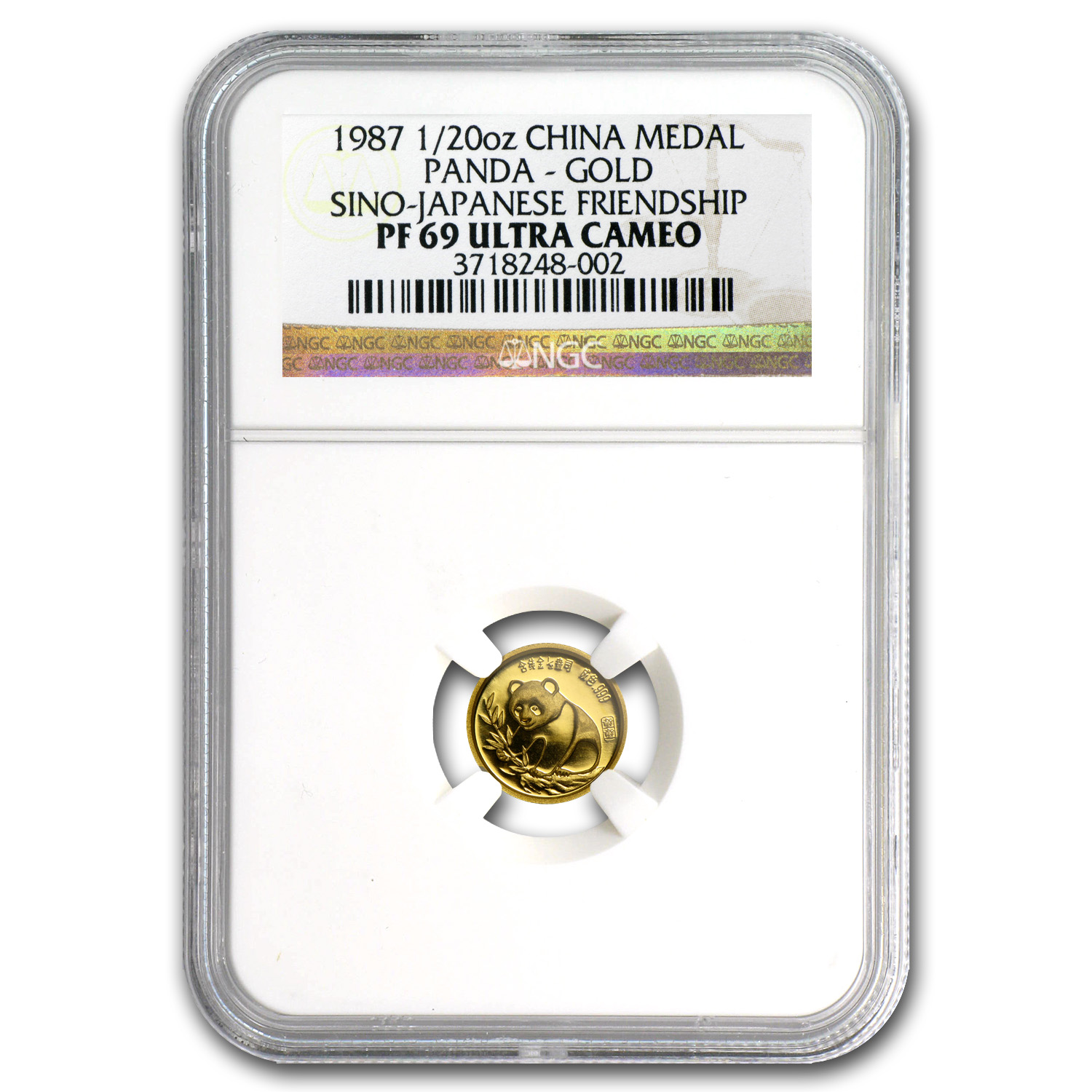 Buy 1987 China 1/20 oz Gold Panda PF-69 NGC (Sino-Japanese, Tokyo)