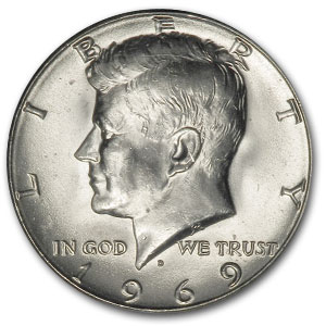 Buy 1969-D Kennedy Half Dollar BU - Click Image to Close