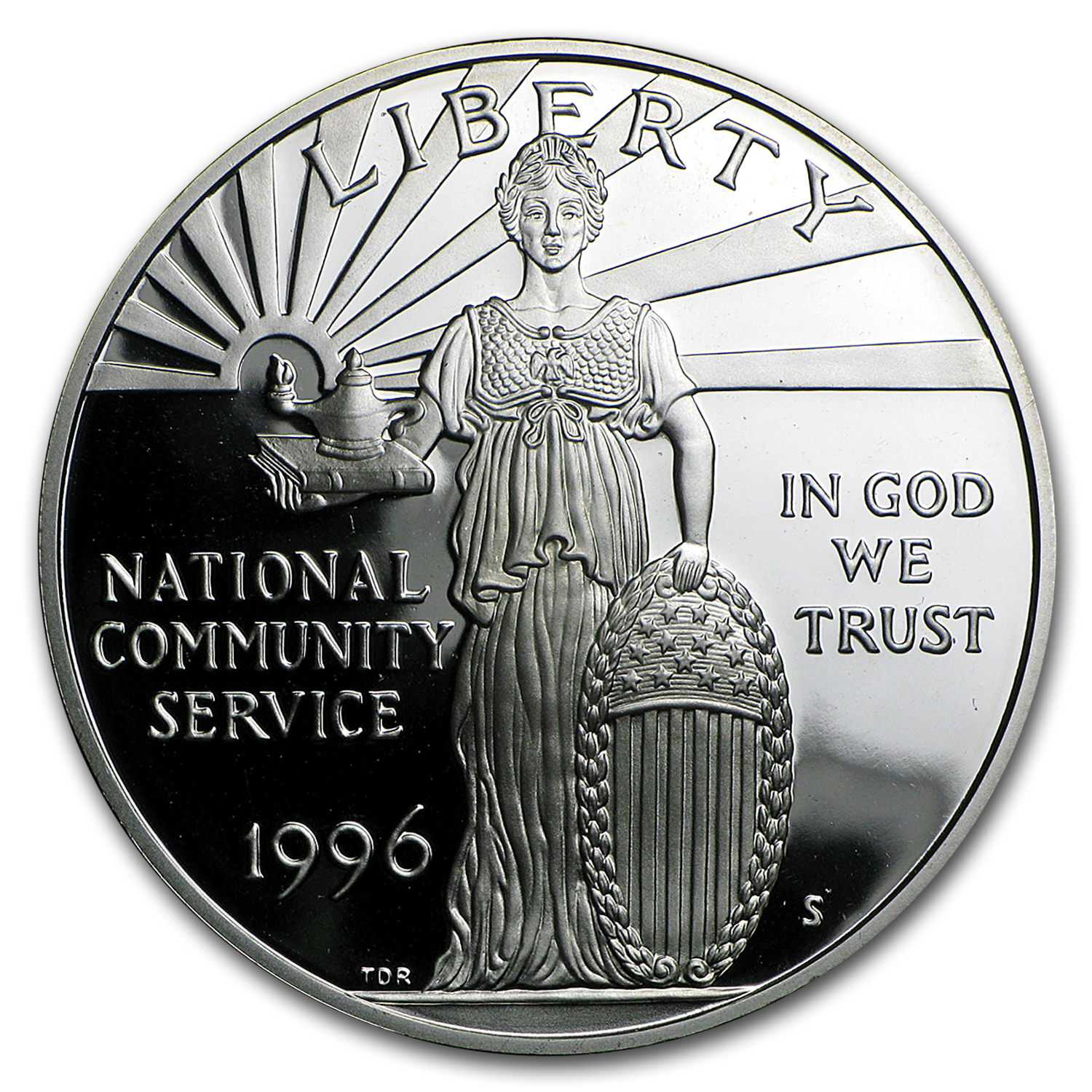 Buy 1996-S Community Service $1 Silver Commem Proof (Capsule Only)