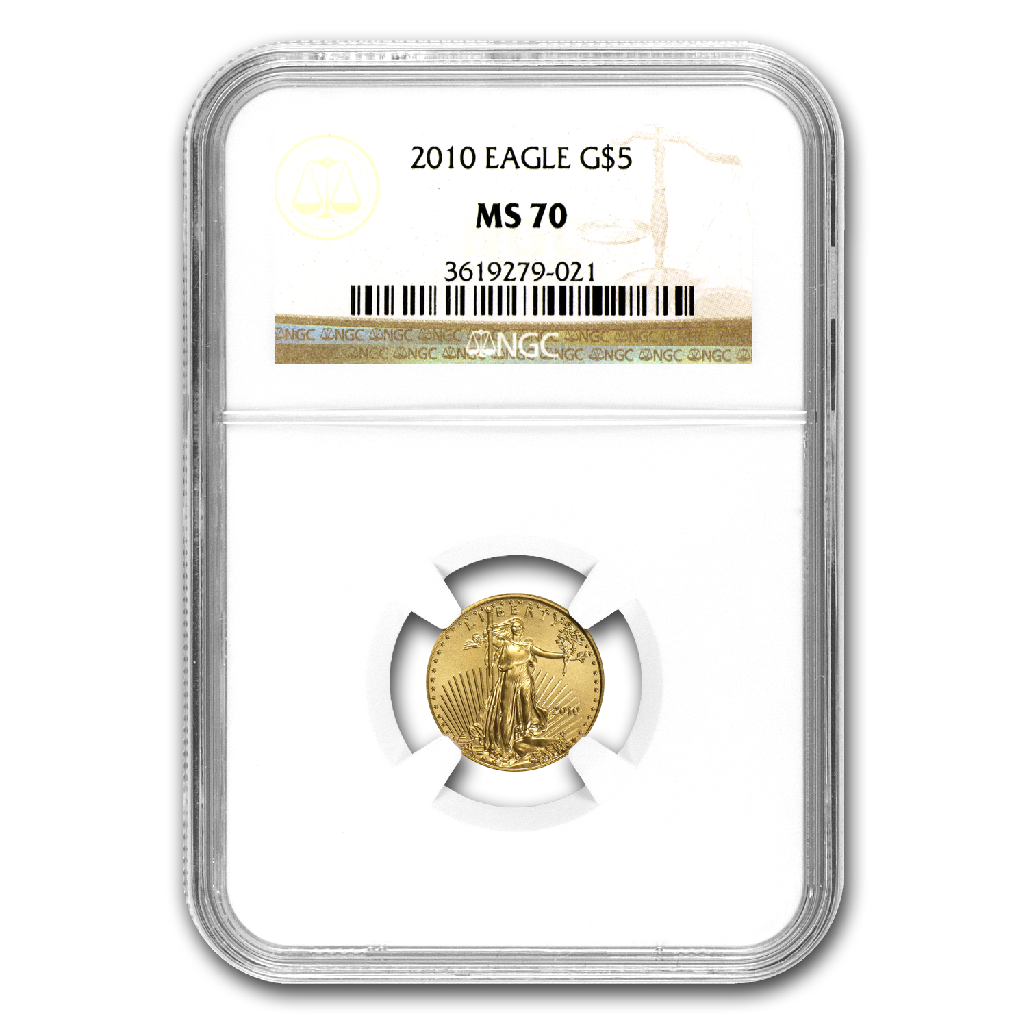 Buy 2010 1/10 oz American Gold Eagle MS-70 NGC