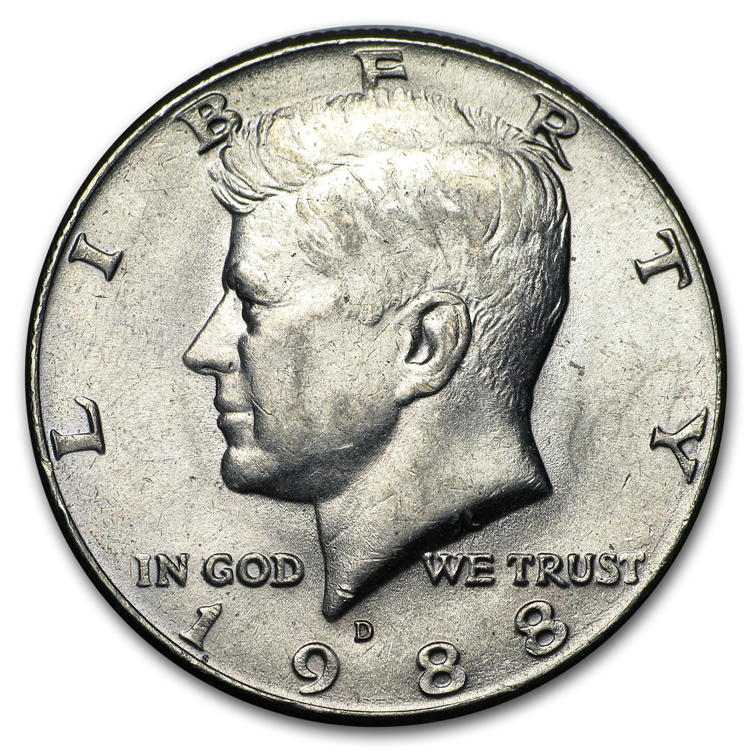 Buy 1988-D Kennedy Half Dollar BU - Click Image to Close
