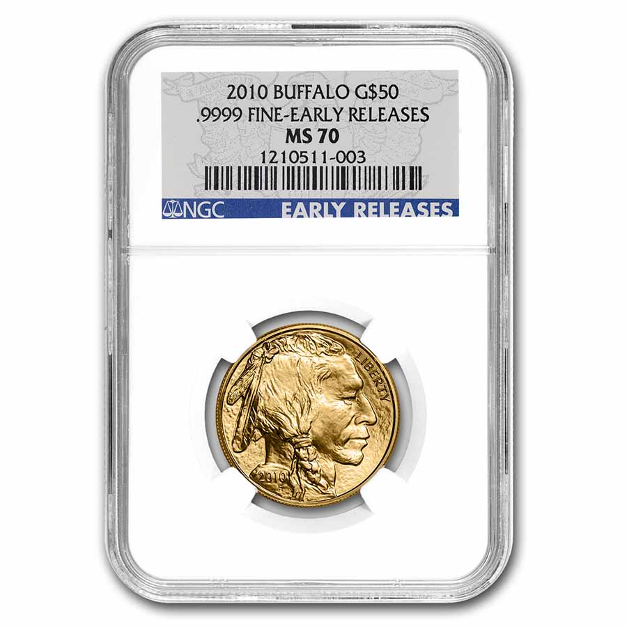 Buy 2010 1 oz Gold Buffalo MS-70 NGC (Early Releases)