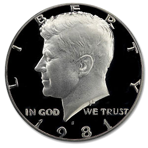 Buy 1981-S Kennedy Half Dollar Gem Proof (Type I)