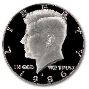 Buy 1986-S Kennedy Half Dollar Gem Proof