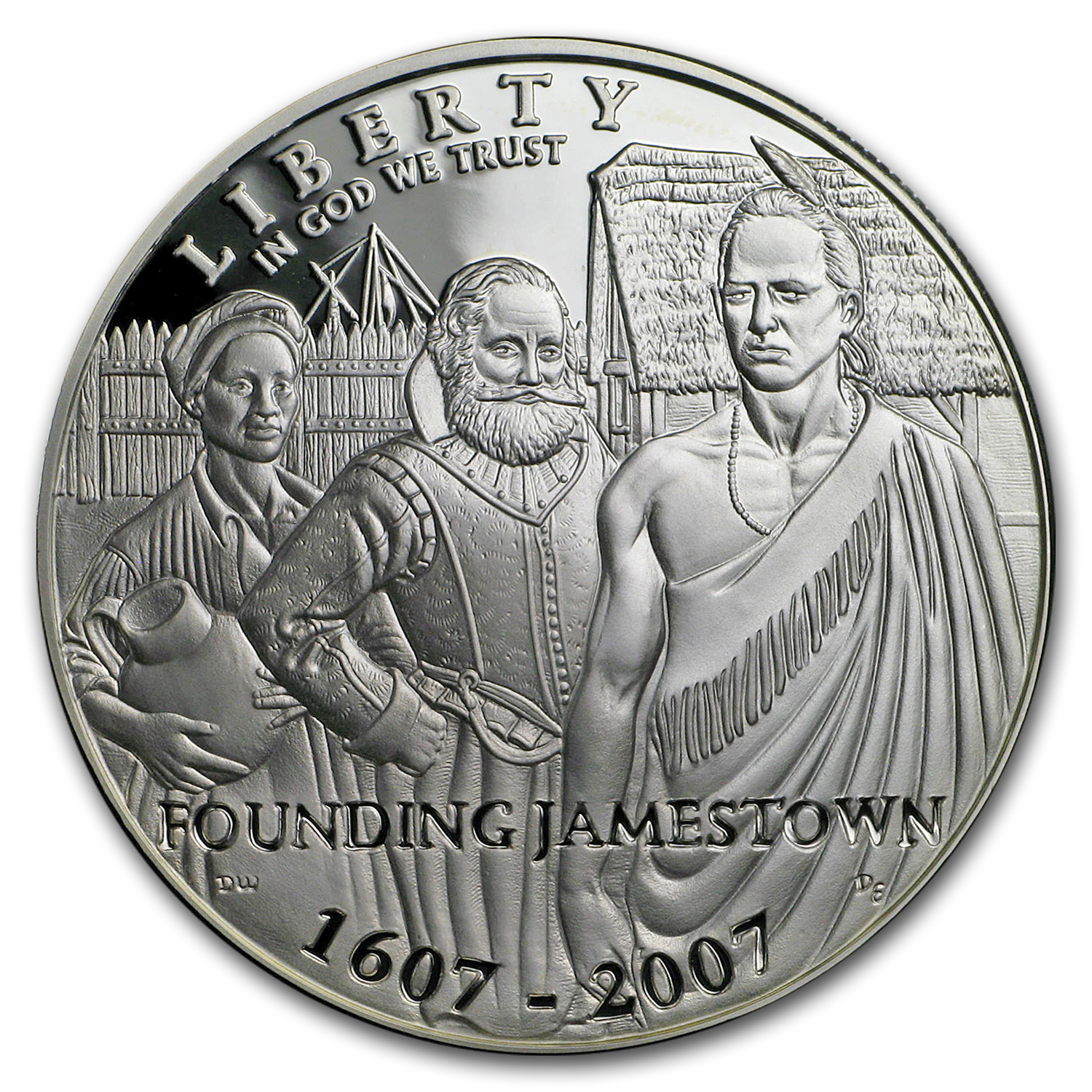 Buy 2007-P Jamestown 400th Ann $1 Ag Com Pf Cap Only