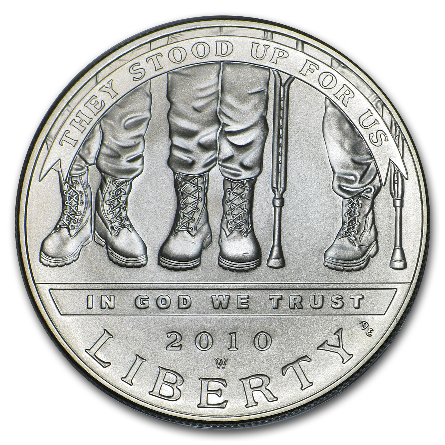 Buy 2010-W Disabled American Veterans $1 Silver Commem BU (Box/COA)