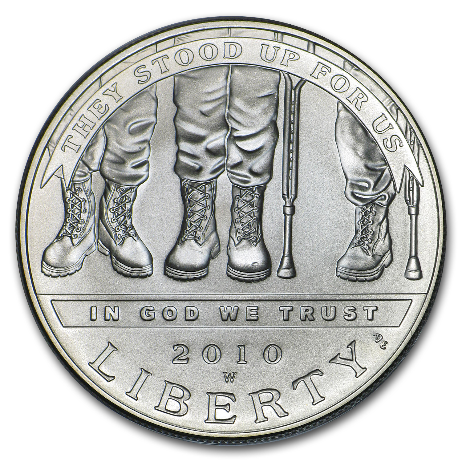 Buy 2010-W Disabled American Veterans $1 Silver Commem BU (Box/COA)