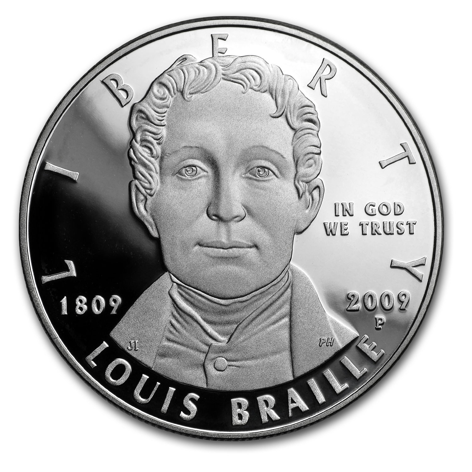 Buy 2009-P Louis Braille $1 Silver Commem Proof (Capsule only)