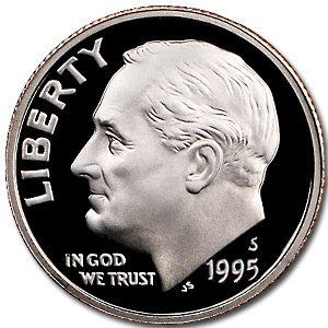 Buy 1995-S Roosevelt Dime Gem Proof