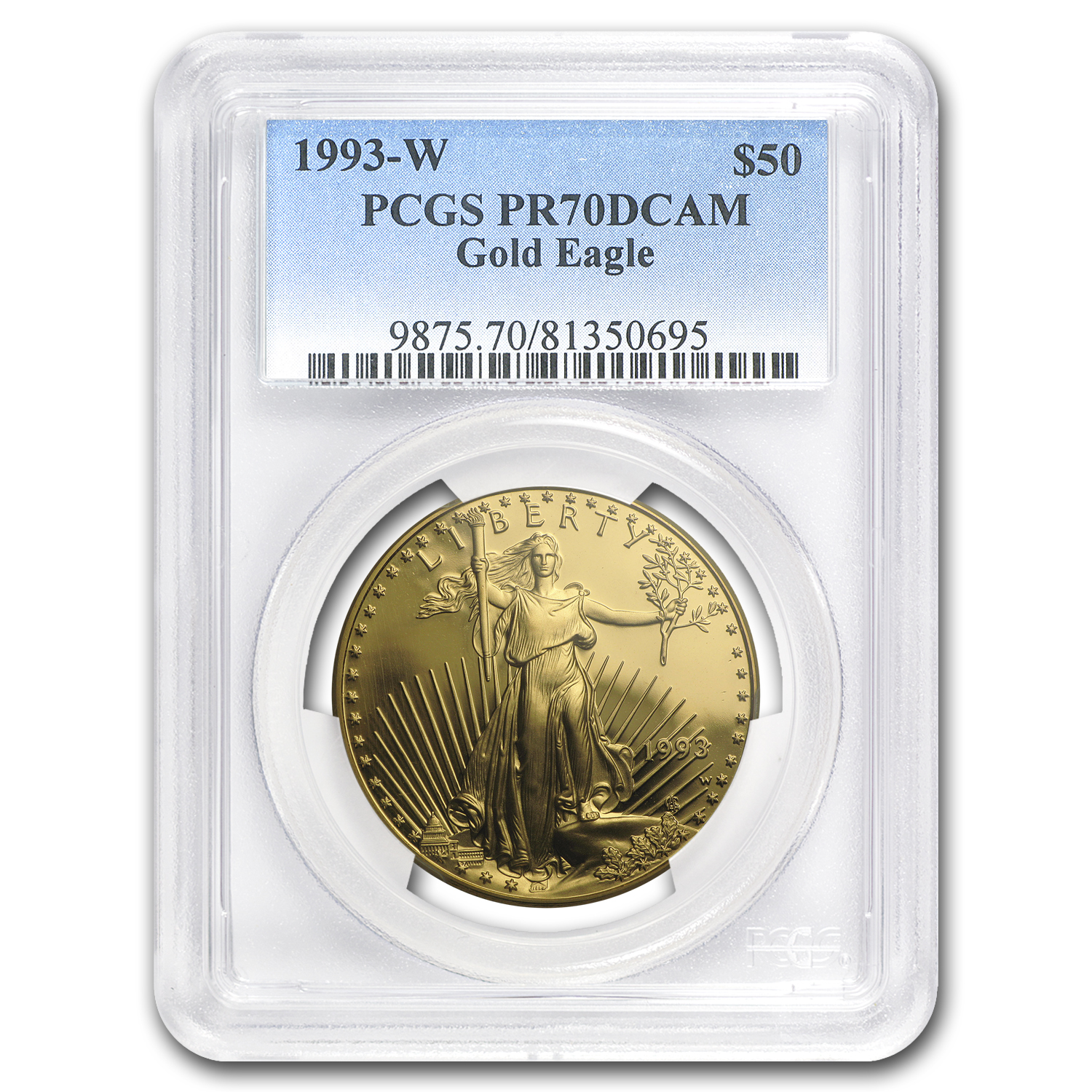 Buy 1993-W 1 oz Proof American Gold Eagle PR-70 DCAM PCGS