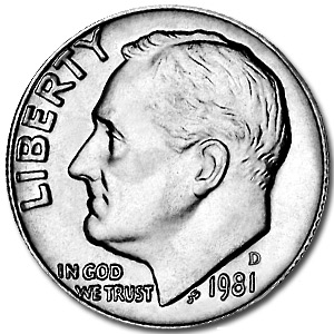 Buy 1981-D Roosevelt Dime BU