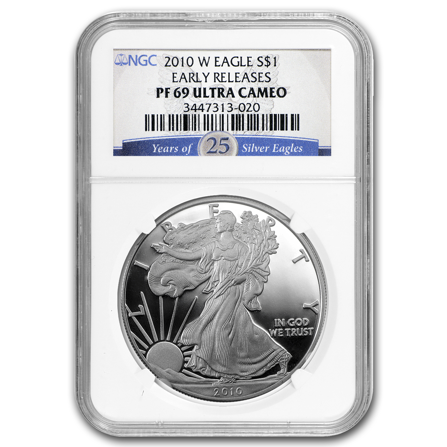 Buy 2010-W Proof American Silver Eagle PF-69 NGC (ER)