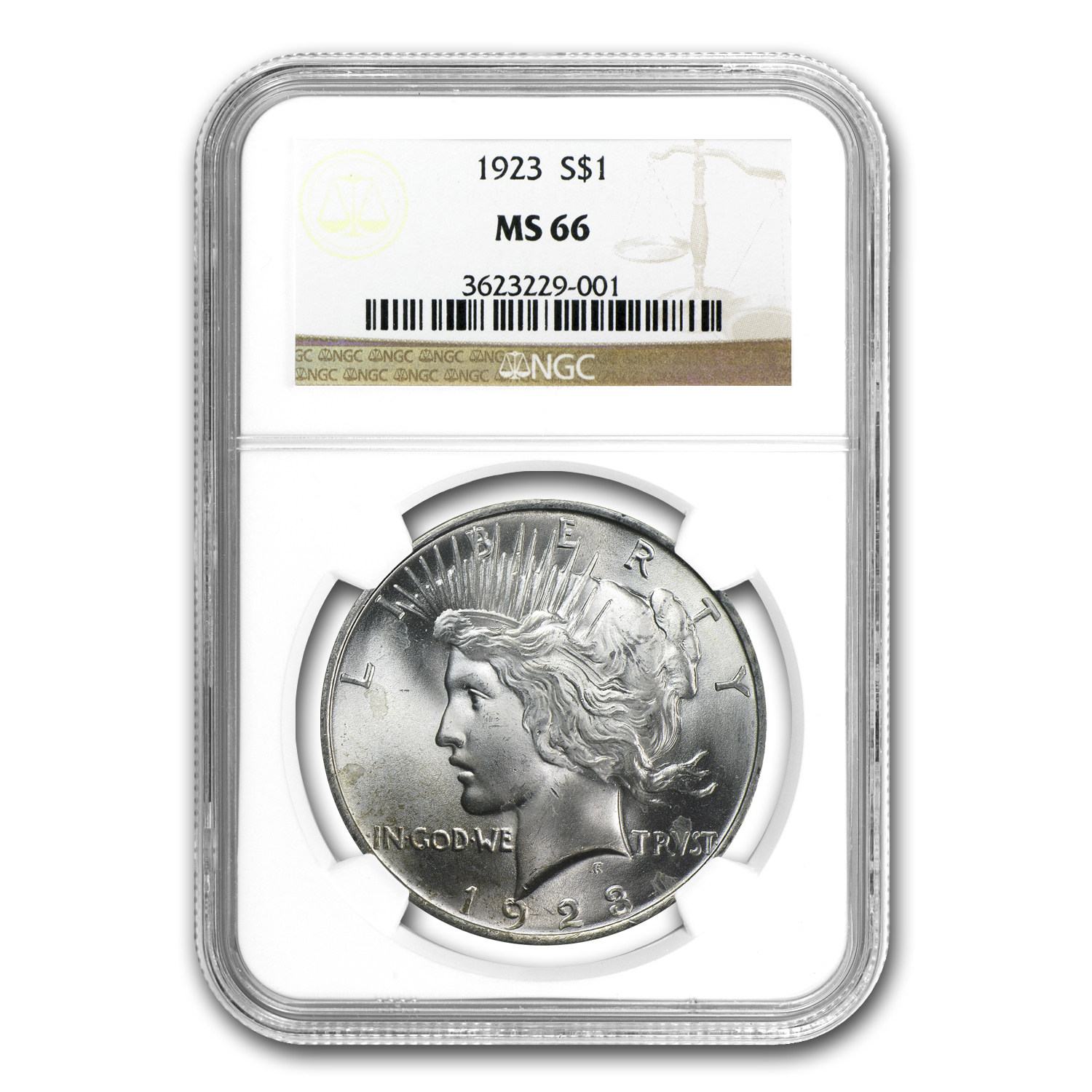 Buy 1922-1935 Peace Dollars MS-66 NGC - Click Image to Close