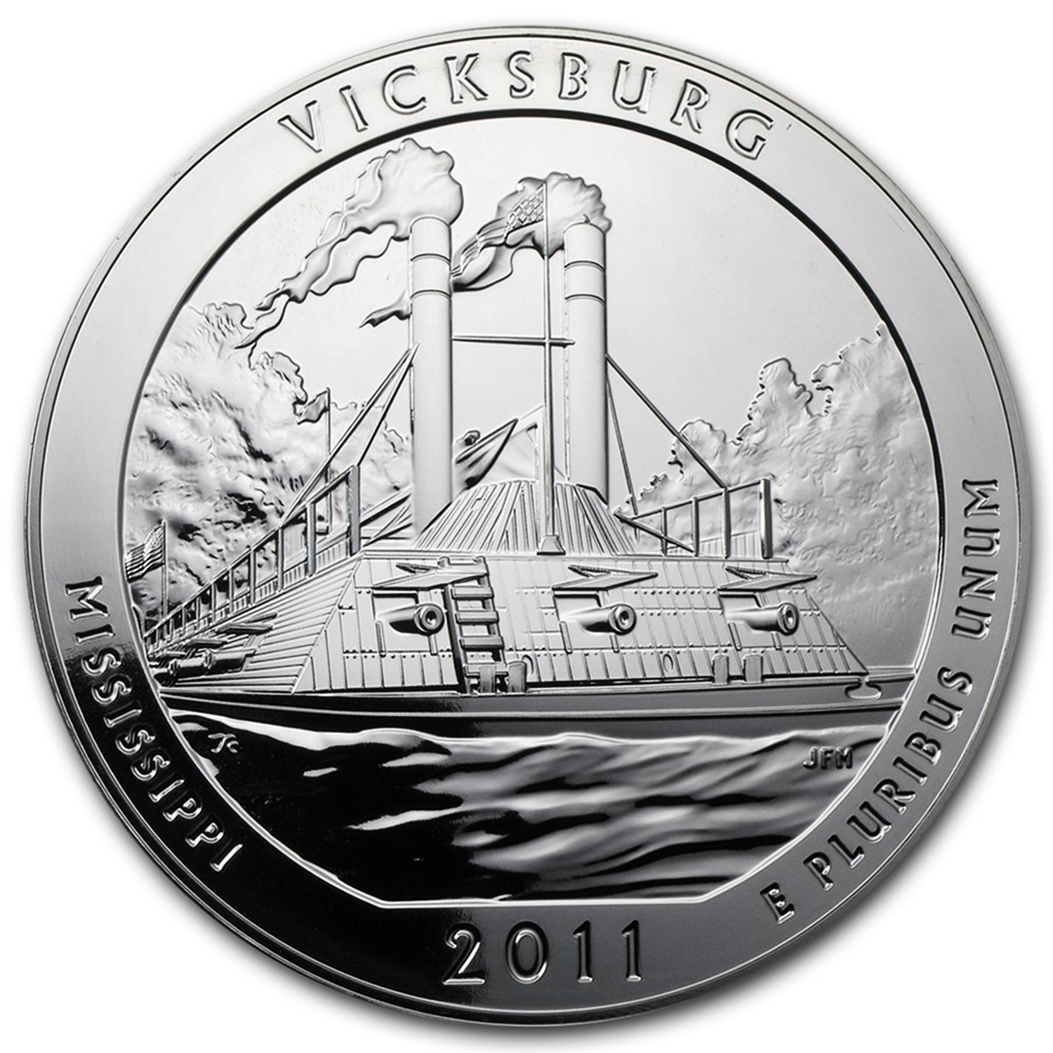 Buy 2011 5 oz Silver ATB Vicksburg National Military Park, MS