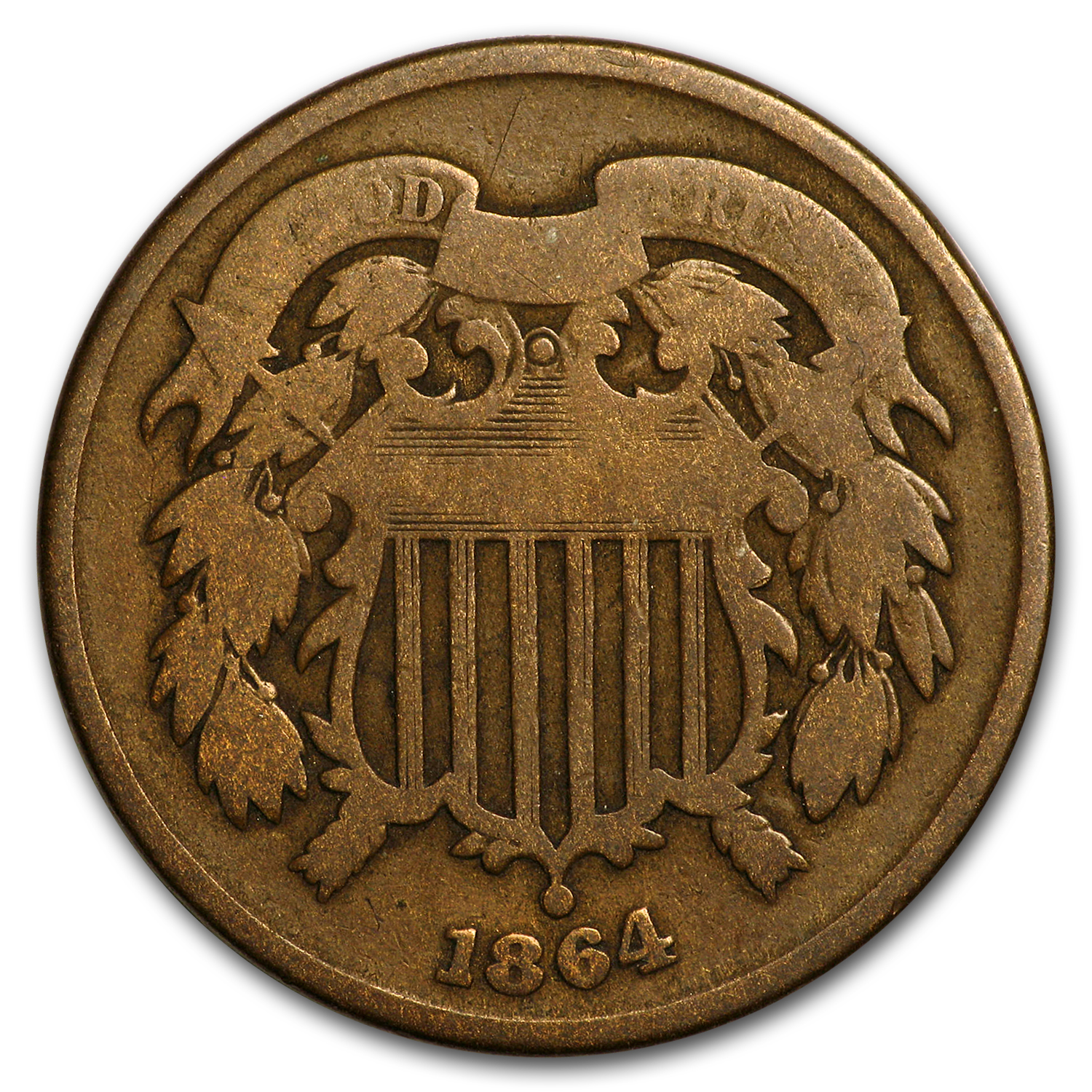 Buy 1864 Two Cent Piece Good - Click Image to Close