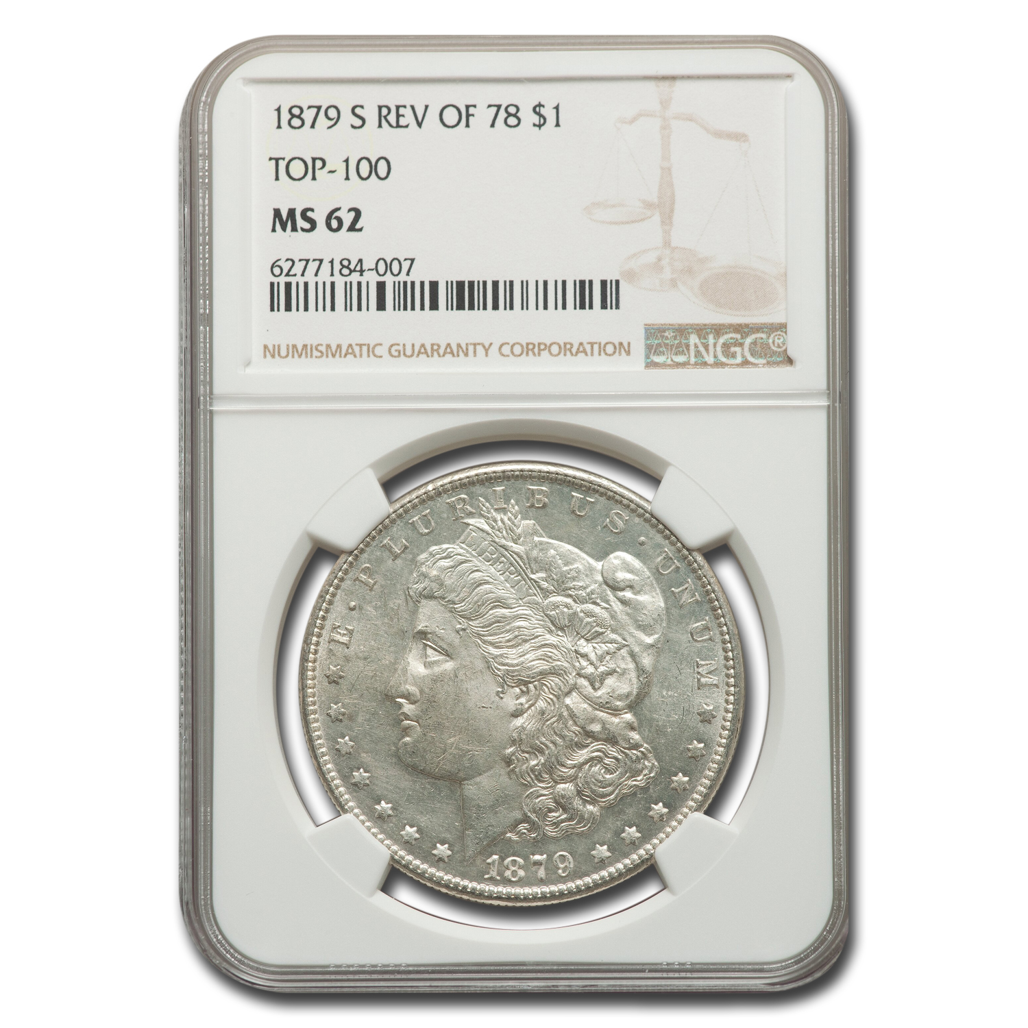Buy 1879-S Morgan Dollar Rev of 78 MS-62 NGC (Top-100)