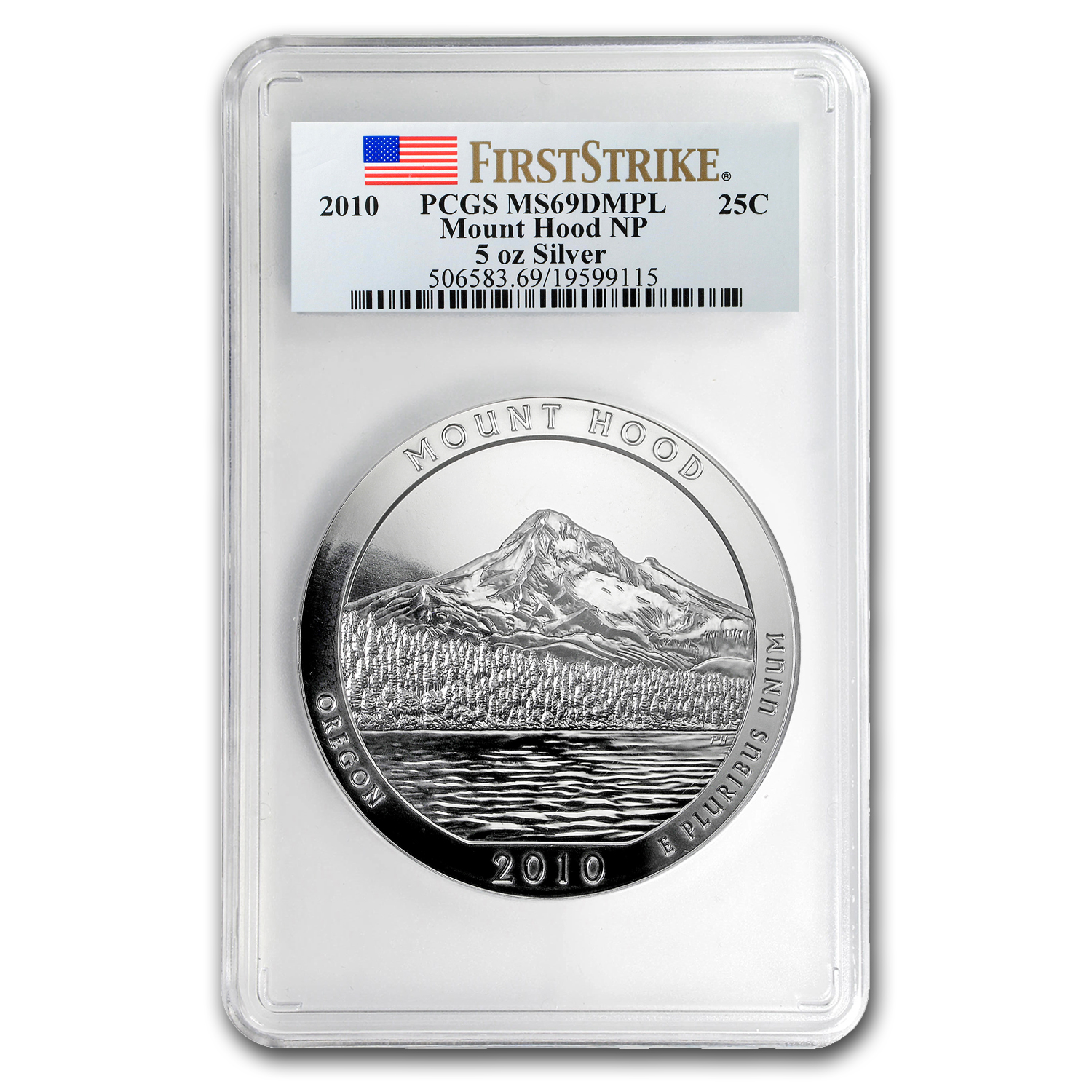 Buy 2010 5 oz Silver ATB Mount Hood MS-69 DMPL PCGS (FirstStrike?)