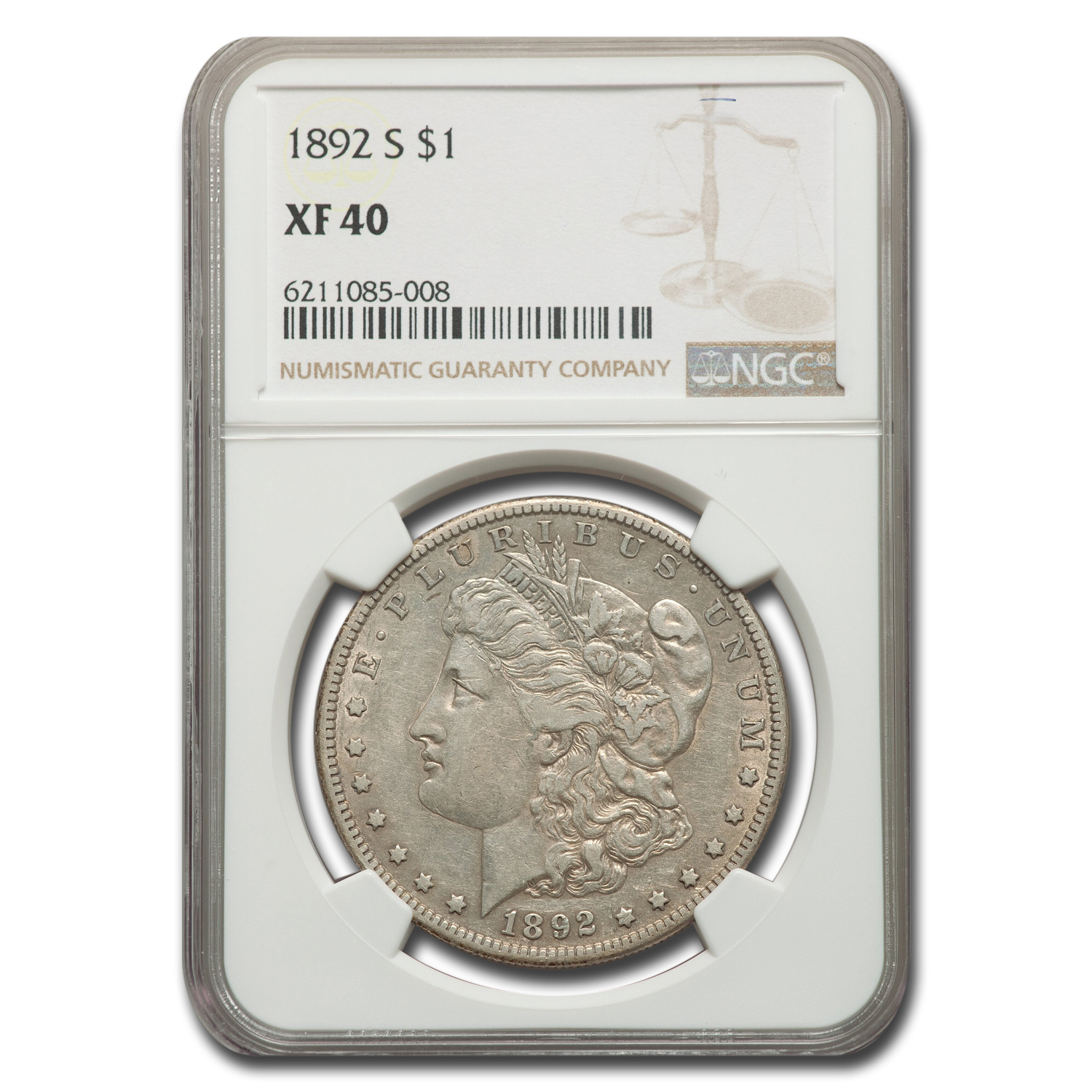 Buy 1892-S Morgan Dollar XF-40 NGC