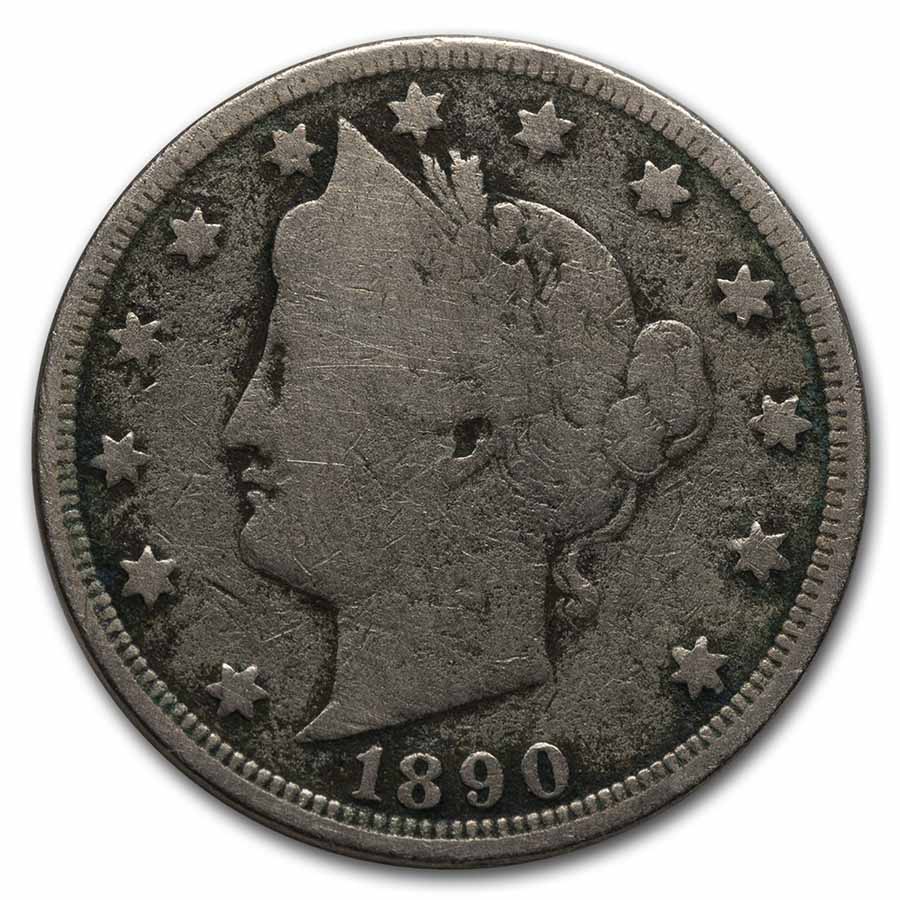 Buy 1890 Liberty Head V Nickel Good