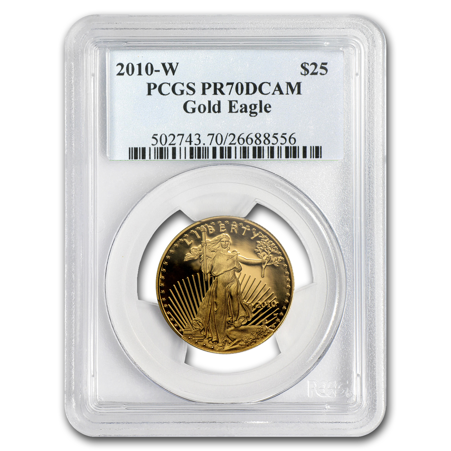 Buy 2010-W 1/2 oz Proof American Gold Eagle PR-70 DCAM PCGS