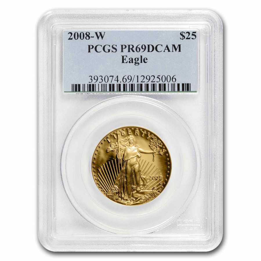 Buy 2008-W 1/2 oz Proof American Gold Eagle PR-69 DCAM PCGS