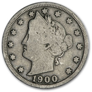 Buy 1900 Liberty Head V Nickel Good+