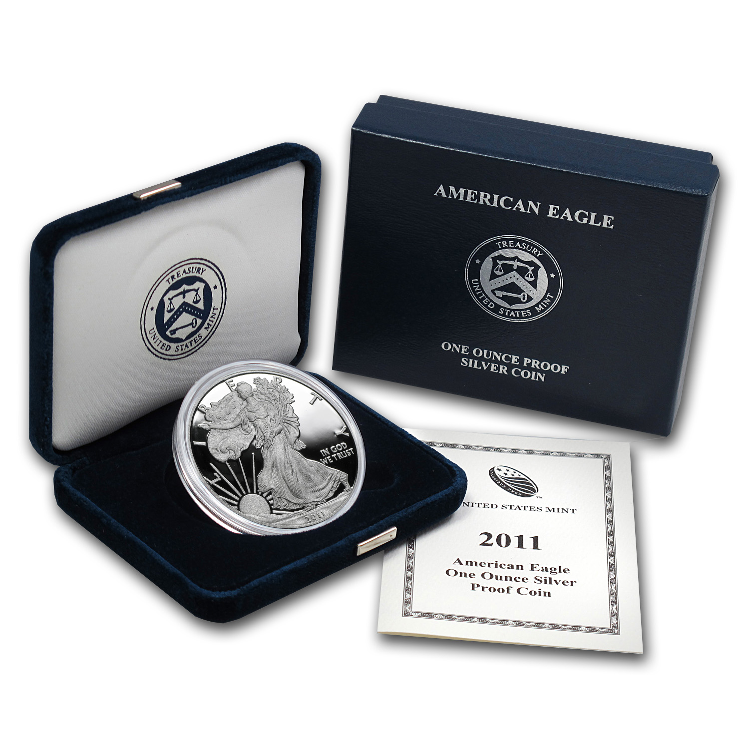 Buy 2011-W 1 oz Proof American Silver Eagle (w/Box & COA)