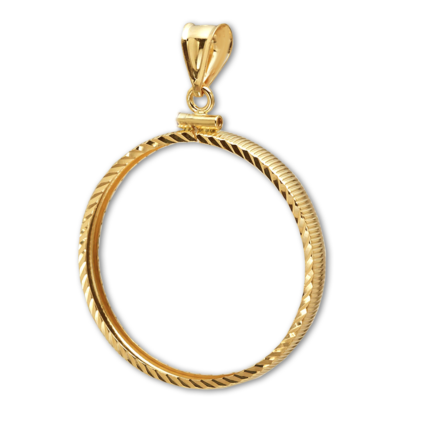 Buy 14k Gold Screw-Top Coin Bezel