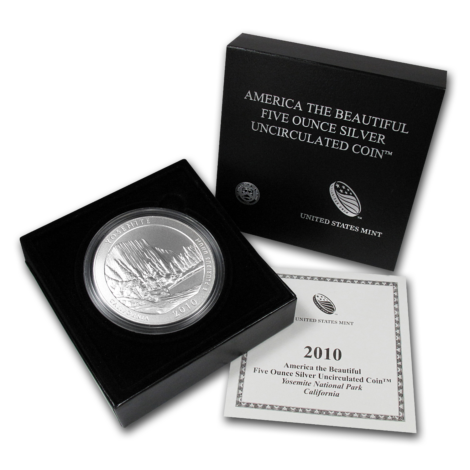 Buy 2010-P 5 oz Silver ATB Yosemite (w/Box & COA) - Click Image to Close