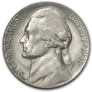 Buy 1940-S Jefferson Nickel BU