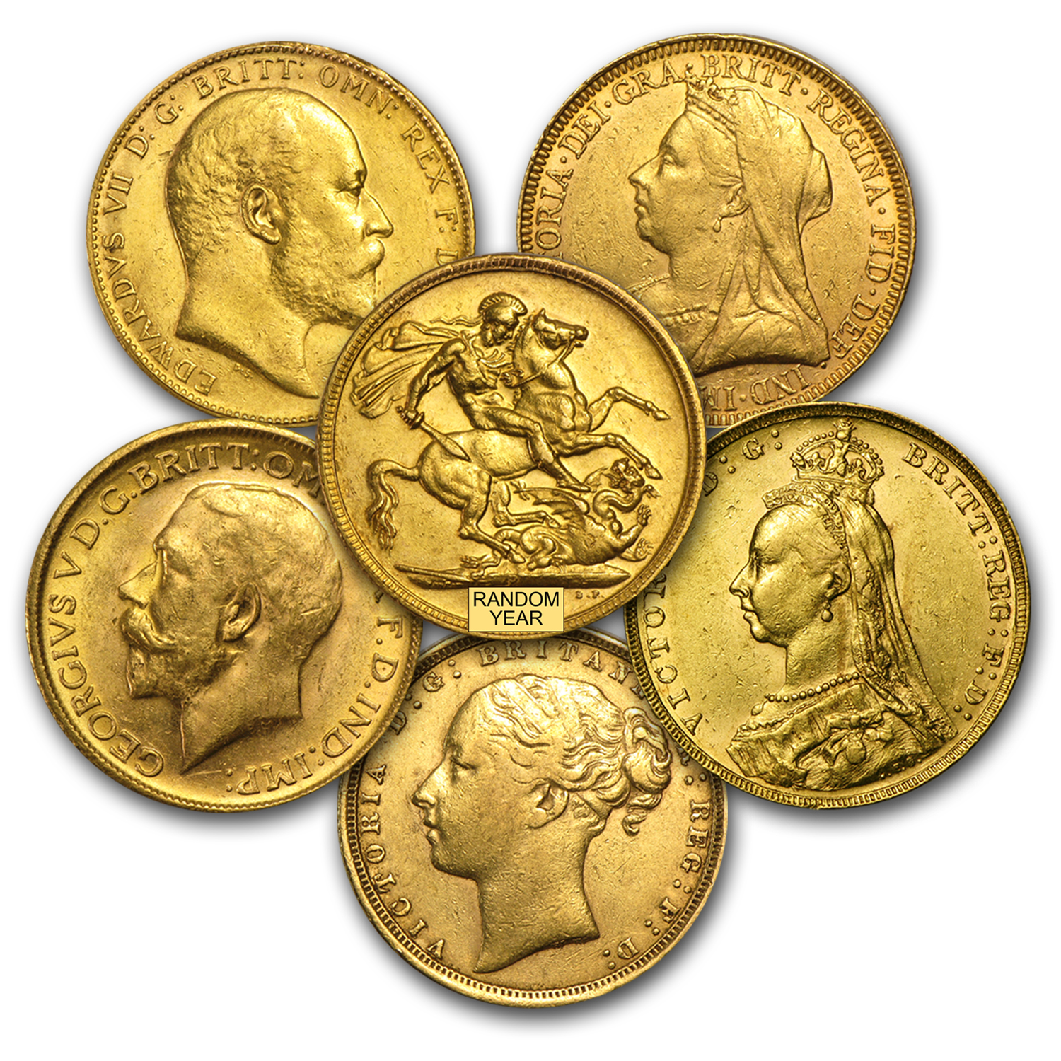 Buy Great Britain Gold Sovereign Coins (Random) BU