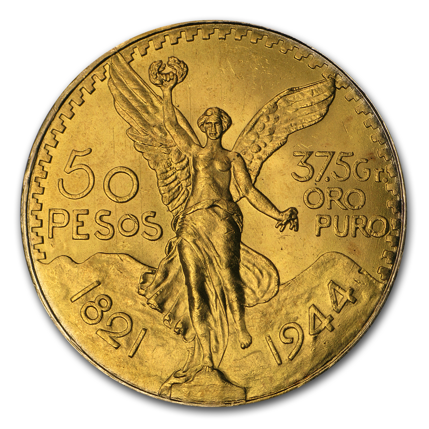 Buy 1944 Mexico Gold 50 Pesos BU