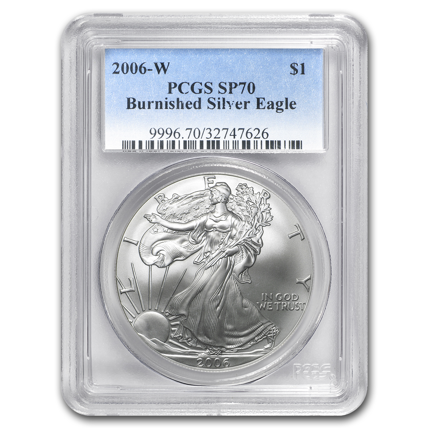 Buy 2006-W Burnished American Silver Eagle SP-70 PCGS - Click Image to Close