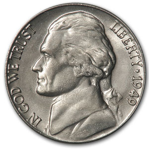 Buy 1949 Jefferson Nickel BU