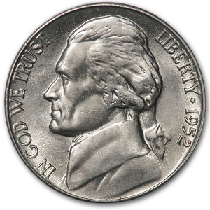 Buy 1952-S Jefferson Nickel BU