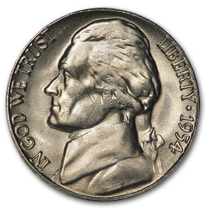 Buy 1954-S Jefferson Nickel BU