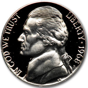 Buy 1968-S Jefferson Nickel Gem Proof
