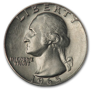 Buy 1965 Washington Quarter BU